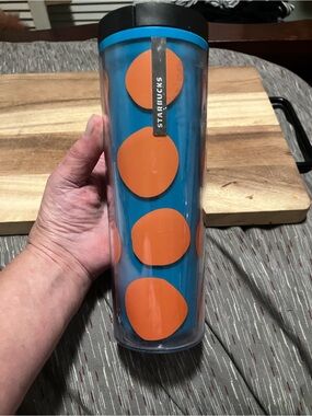 Starbucks Pumpkin Dot Acrylic Travel Tumbler